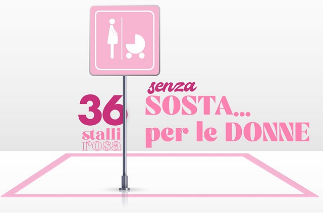 “Senza sosta… per le donne": ecco la mappa dei 36 stalli rosa in Città
